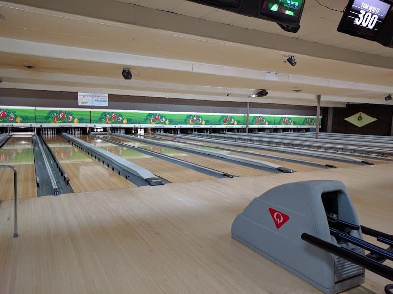 Interior view of Bryan Lanes bowling alley