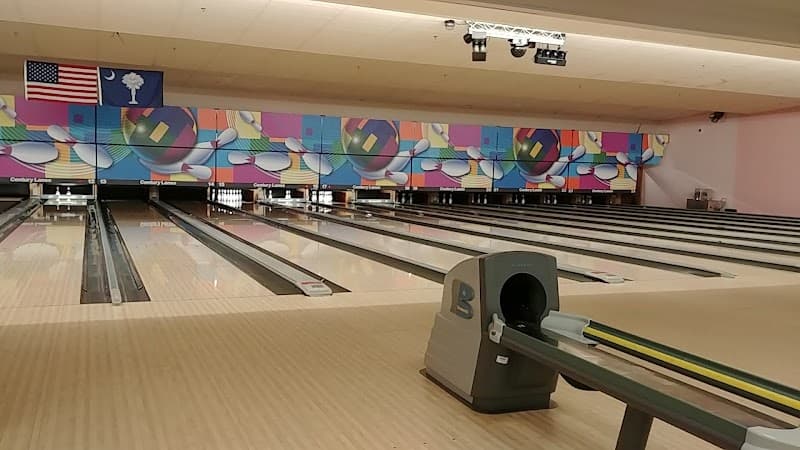 Interior view of Century Lanes Bowling Alley bowling alley