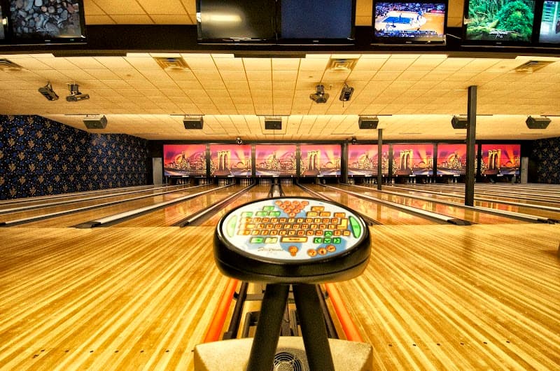Interior view of Chuckers Bowl & Lounge bowling alley