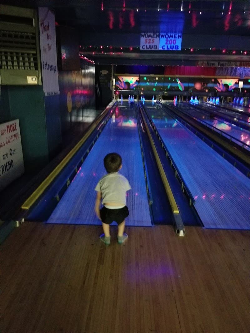 Interior view of City lanes bowling alley