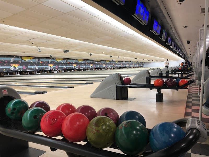 Interior view of Classic Bowling Center bowling alley