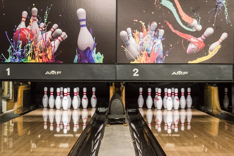 Interior view of Coal Creek Bowling Center bowling alley