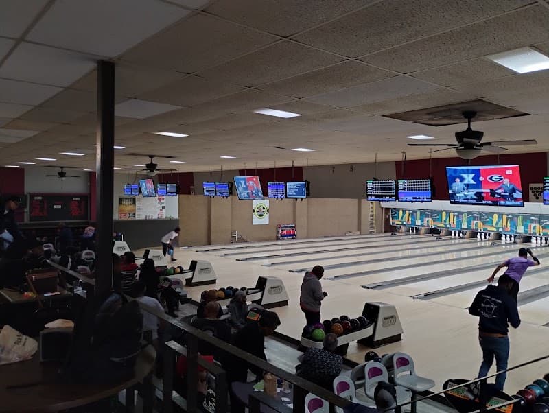 Interior view of Coconut Bowl bowling alley