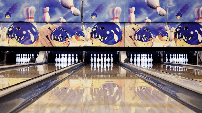 Interior view of Copperfield Bowl bowling alley