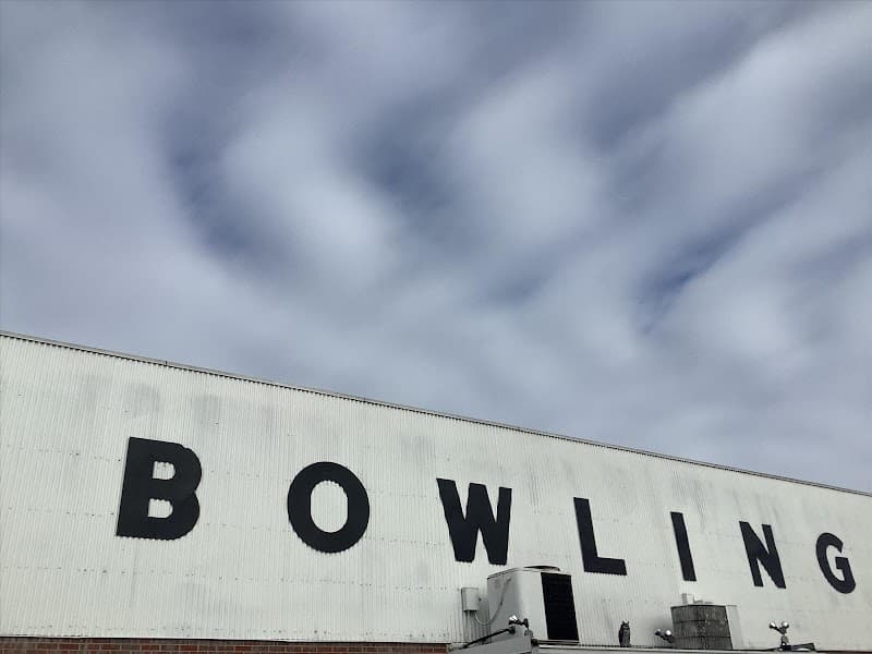 Interior view of Crest Lanes bowling alley