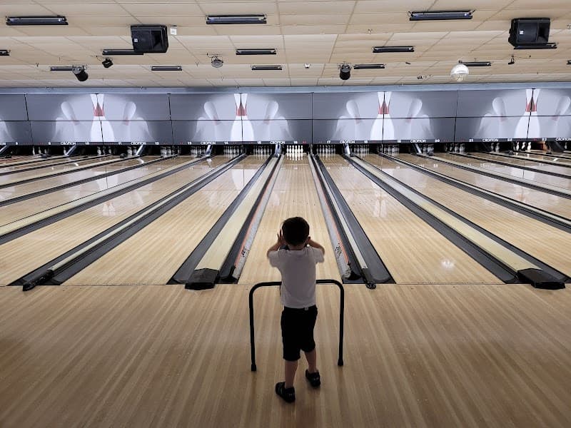 Interior view of Crofton Bowling Centre bowling alley