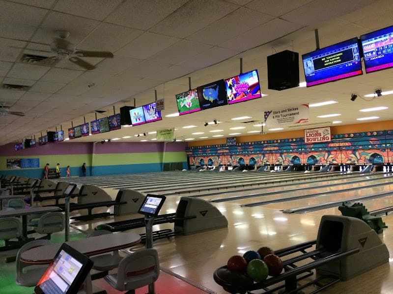 Interior view of Crown Lanes Bowling Alley bowling alley