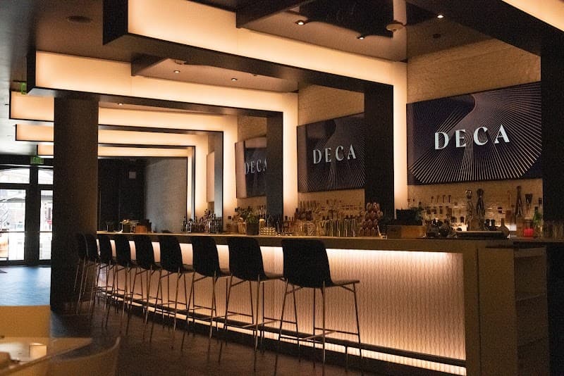 Interior view of DECA+BOL bowling alley