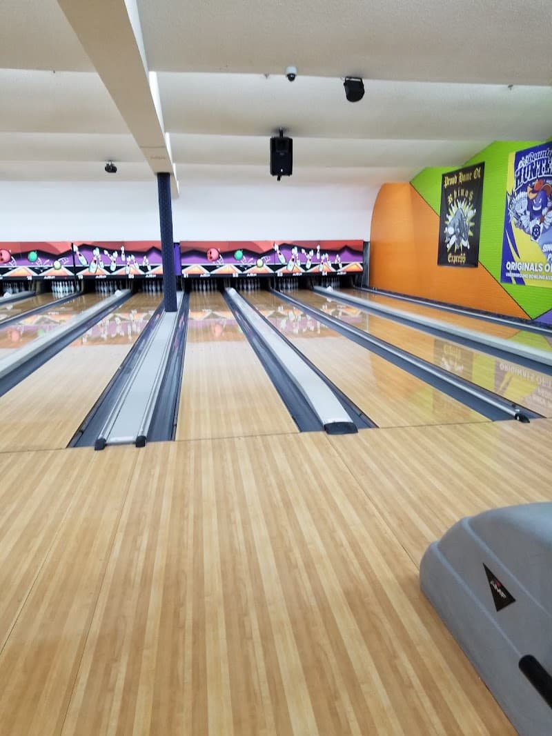 Interior view of Dani's Strike Zone bowling alley