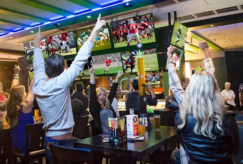 Interior view of Dave & Buster's Concord bowling alley
