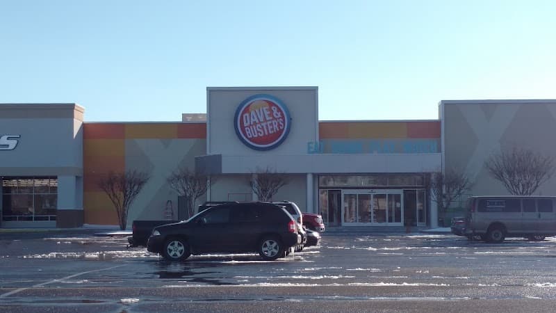 Interior view of Dave & Buster's Memphis bowling alley