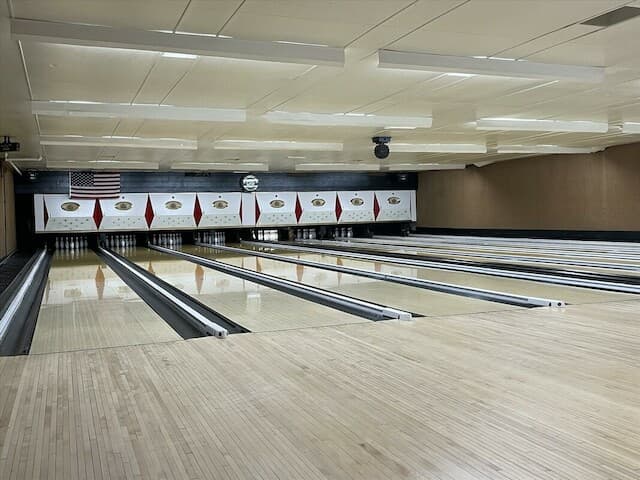 Interior view of Dettore's Town Lanes, Inc. bowling alley