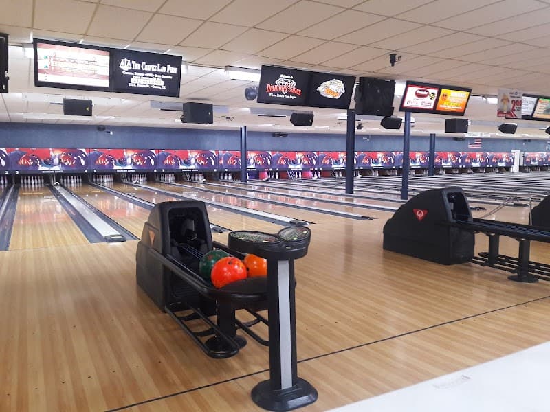 Interior view of Diamond Lanes bowling alley