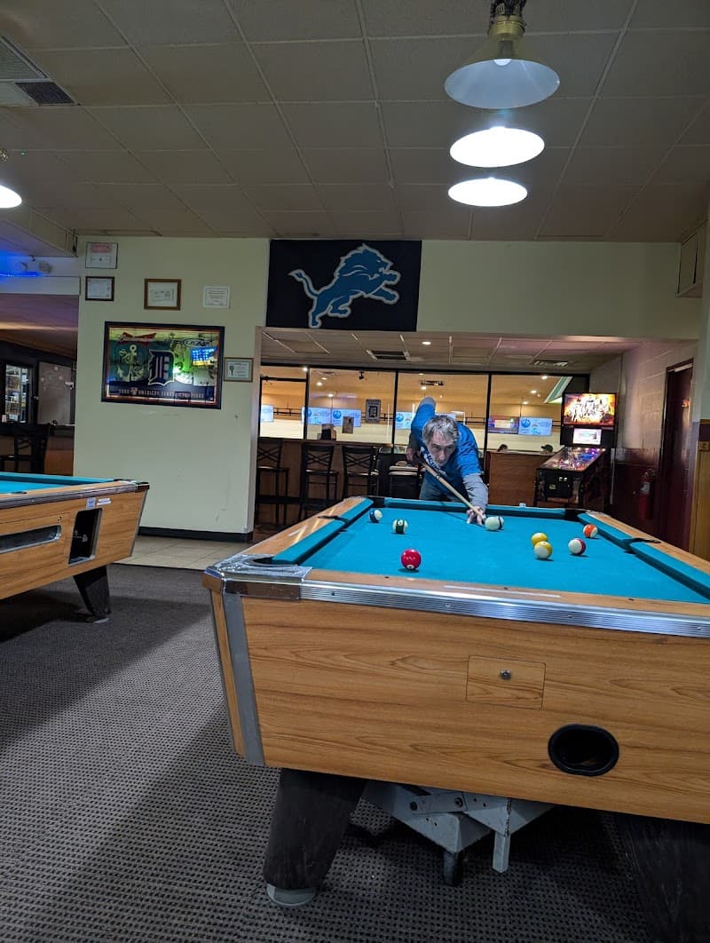 Interior view of Dondee Lanes bowling alley