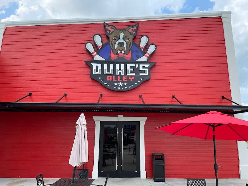 Interior view of Dukes Alley bowling alley