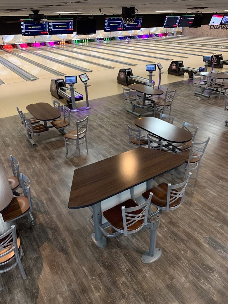 Interior view of Dunedin Lanes bowling alley