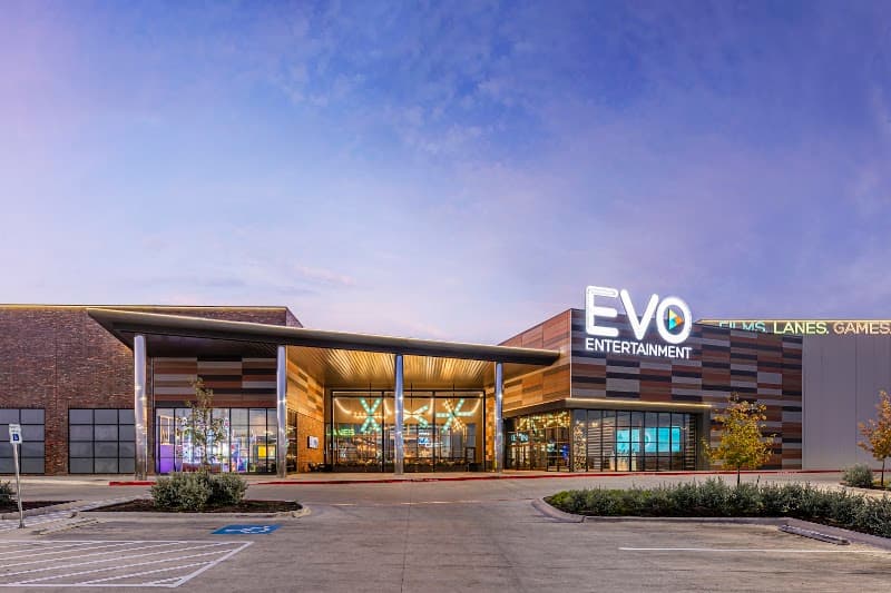 Interior view of EVO Entertainment + EVX - Schertz bowling alley