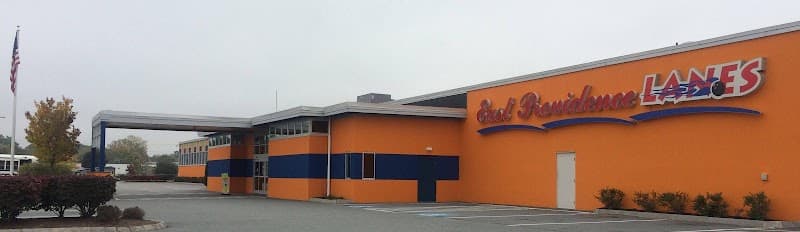 Interior view of East Providence Lanes bowling alley