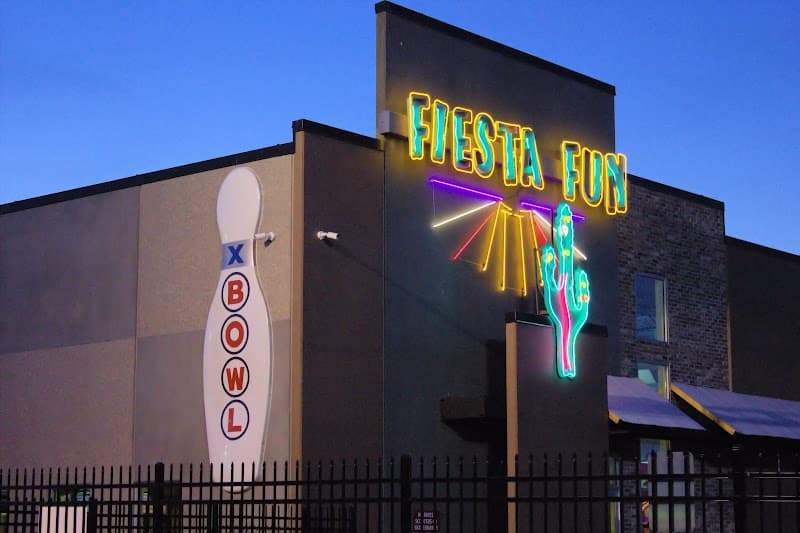 Interior view of Fiesta Fun Family Fun Center bowling alley