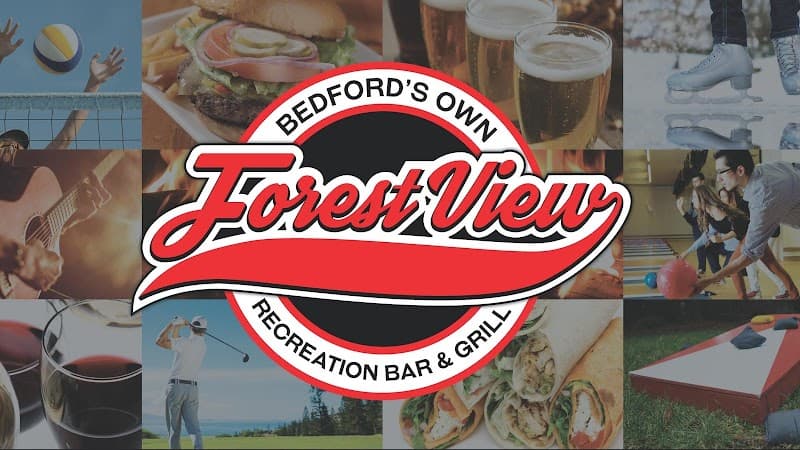 Interior view of Forest View Recreation Bar & Grill bowling alley