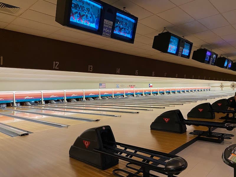 Interior view of Forum Bowling Lanes bowling alley