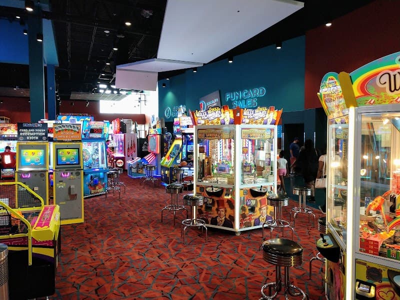 Interior view of Frankie's of Charlotte bowling alley
