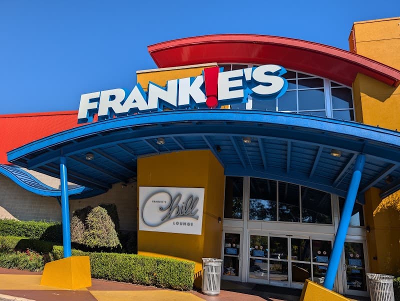 Interior view of Frankie's of Raleigh bowling alley