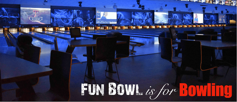 Interior view of Fun Bowl of Henry County bowling alley