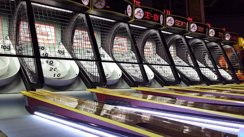 Interior view of Fun Depot bowling alley