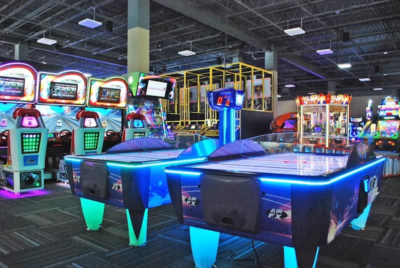 Interior view of GameTime Daytona bowling alley
