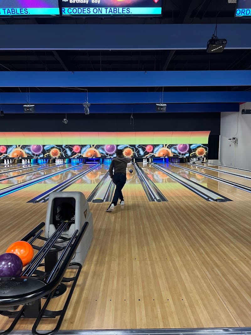 Interior view of Gold Cup Bowling WR bowling alley