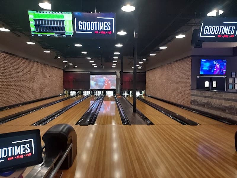 Interior view of GoodTimes Bowling bowling alley