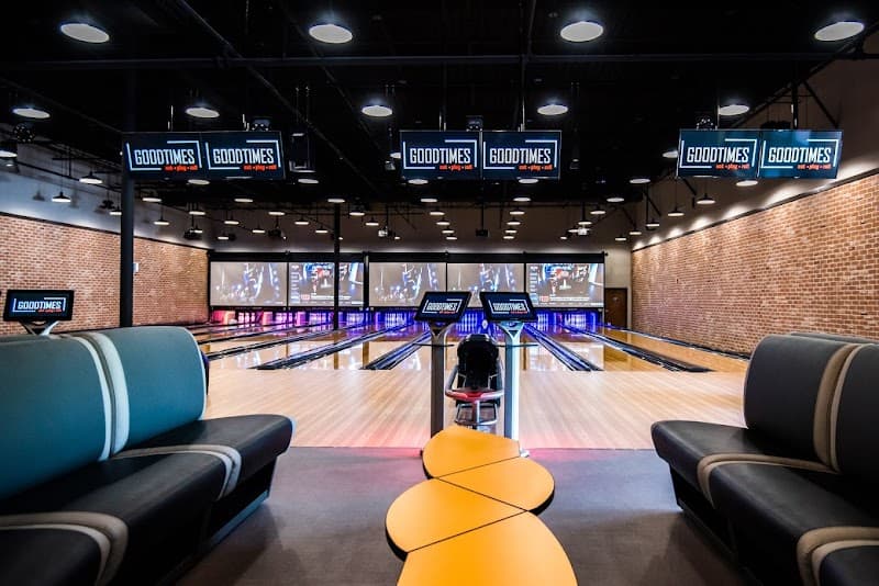 Interior view of GoodTimes Bowling of Troy bowling alley
