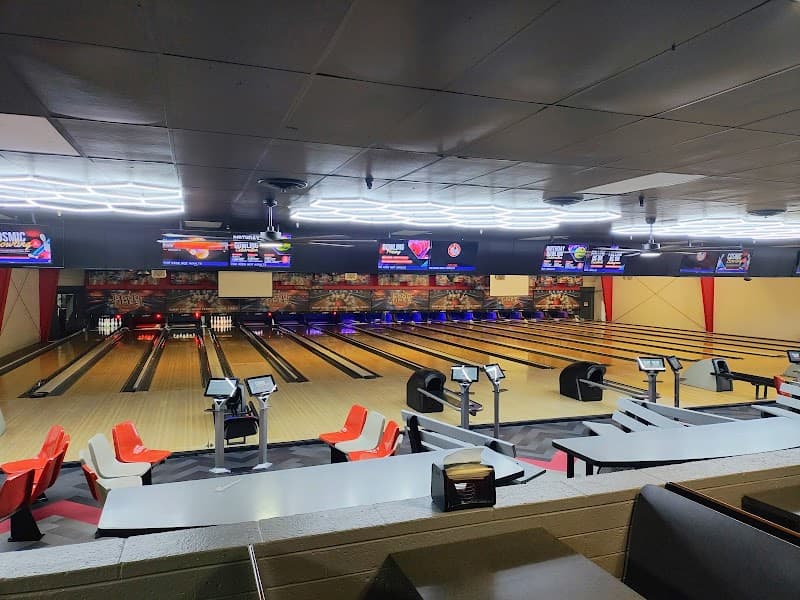 Interior view of Good Times Bowling Safford bowling alley