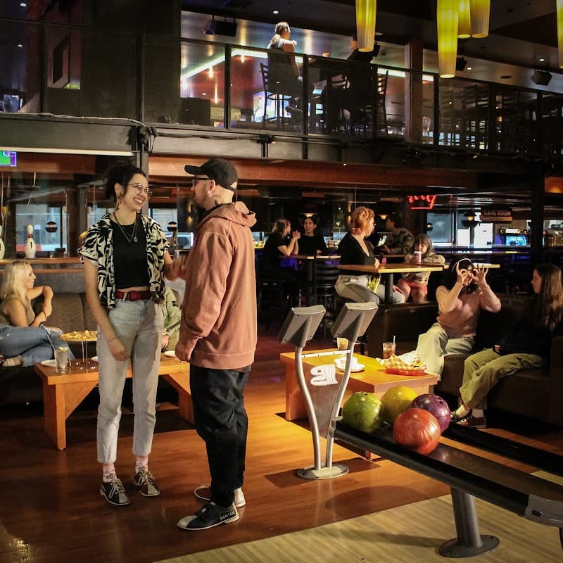 Interior view of Grand Central Bowl, Arcade & Sports Bar bowling alley