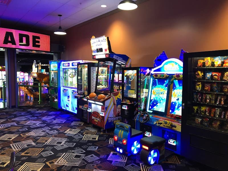 Interior view of Great Escape bowling alley