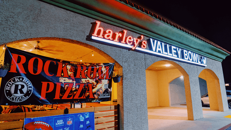 Interior view of Harley's Valley Bowl bowling alley
