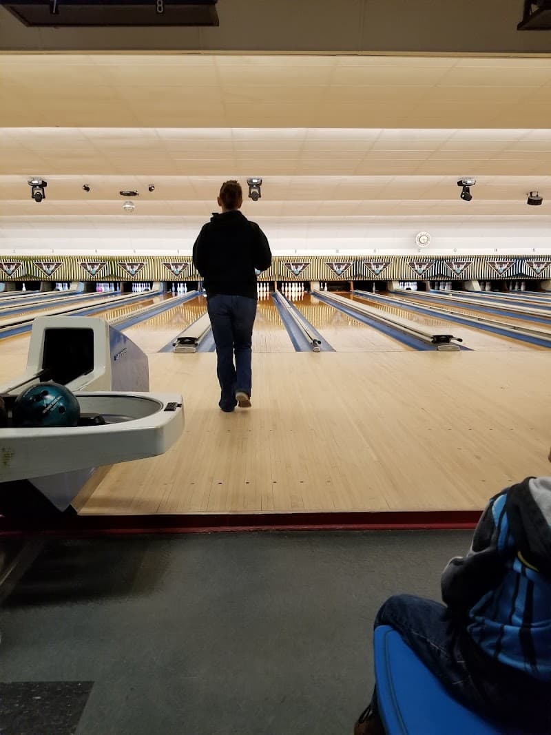 Interior view of Harrison Bowl bowling alley
