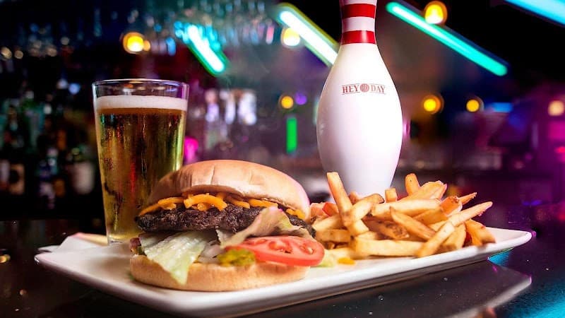 Interior view of HeyDay Entertainment Denison bowling alley