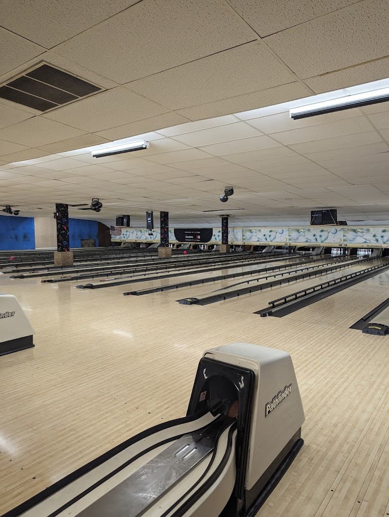 Interior view of Imperial Lanes bowling alley