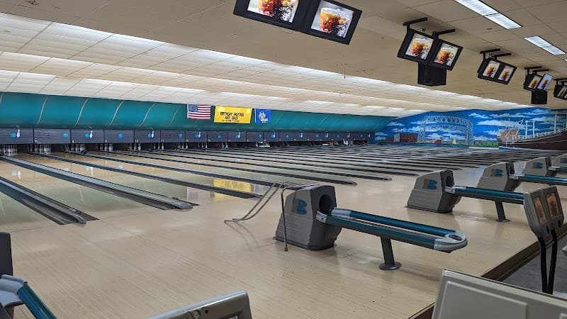 Interior view of Incline Station Bowling Center bowling alley