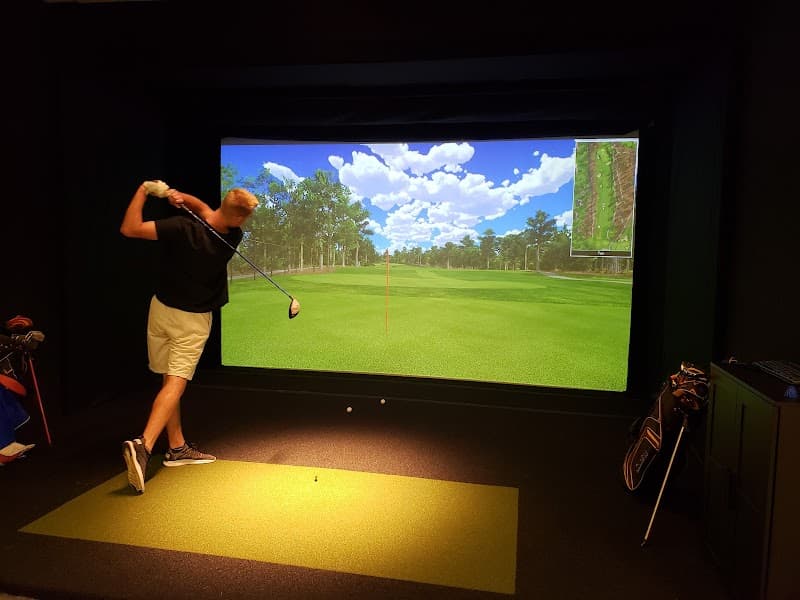 Interior view of Inside Golf & Games bowling alley