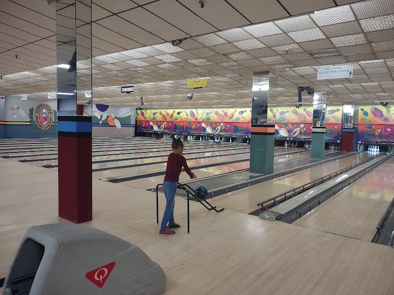 Interior view of Jamestown Bowling Co bowling alley