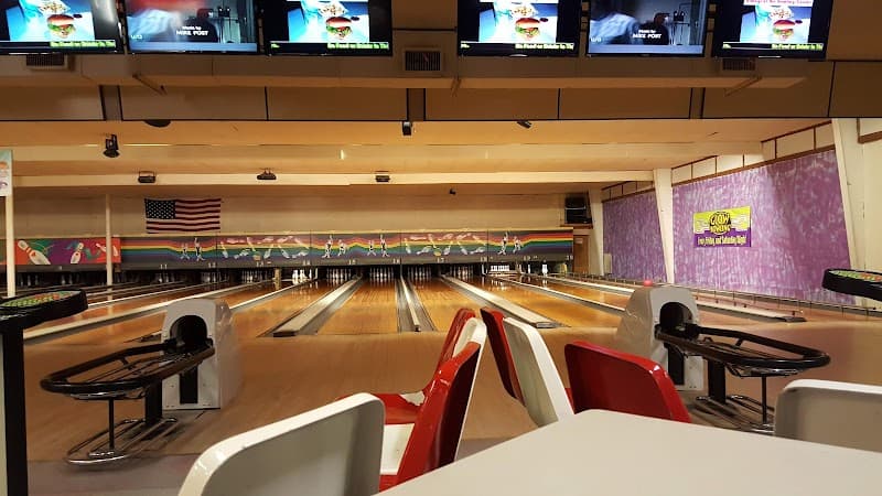 Interior view of Jasper Bowling Center bowling alley