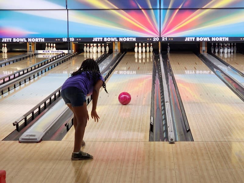 Interior view of Jett Bowl North bowling alley