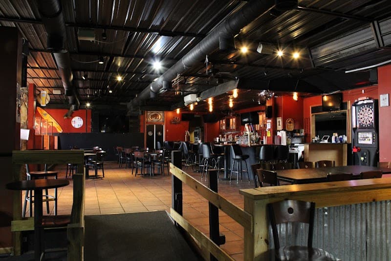 Interior view of Joey Armadillos bowling alley