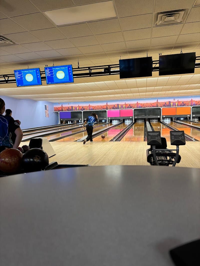 Interior view of J's Lanes bowling alley
