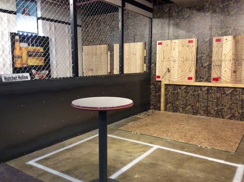 Interior view of Kat's Alley and Tomahawk Lanes bowling alley