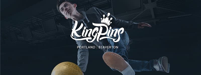 Interior view of KingPins Family Entertainment Center (Beaverton) bowling alley