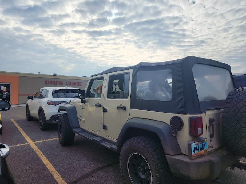 Interior view of Kingpin Lounge bowling alley